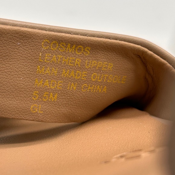 Aerosoles Cosmos Nude Leather Block Heel Platform Sandals Women's 5.5M NEW - Picture 6 of 11